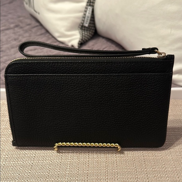 Kate Spade Black Pebbled Leather Wristlet - Picture 3 of 9